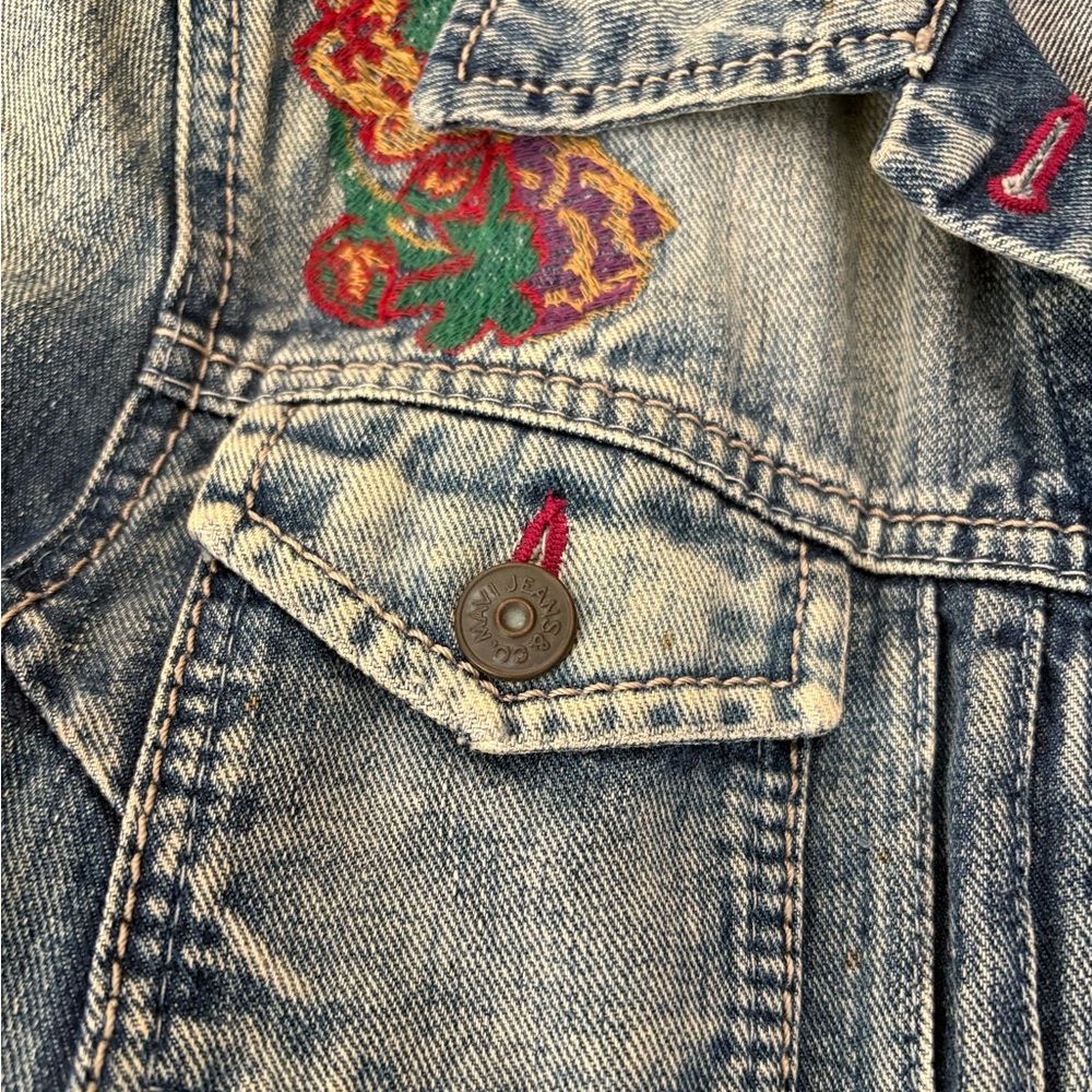 Embroidered Denim Jacket - Picture 4 of 16